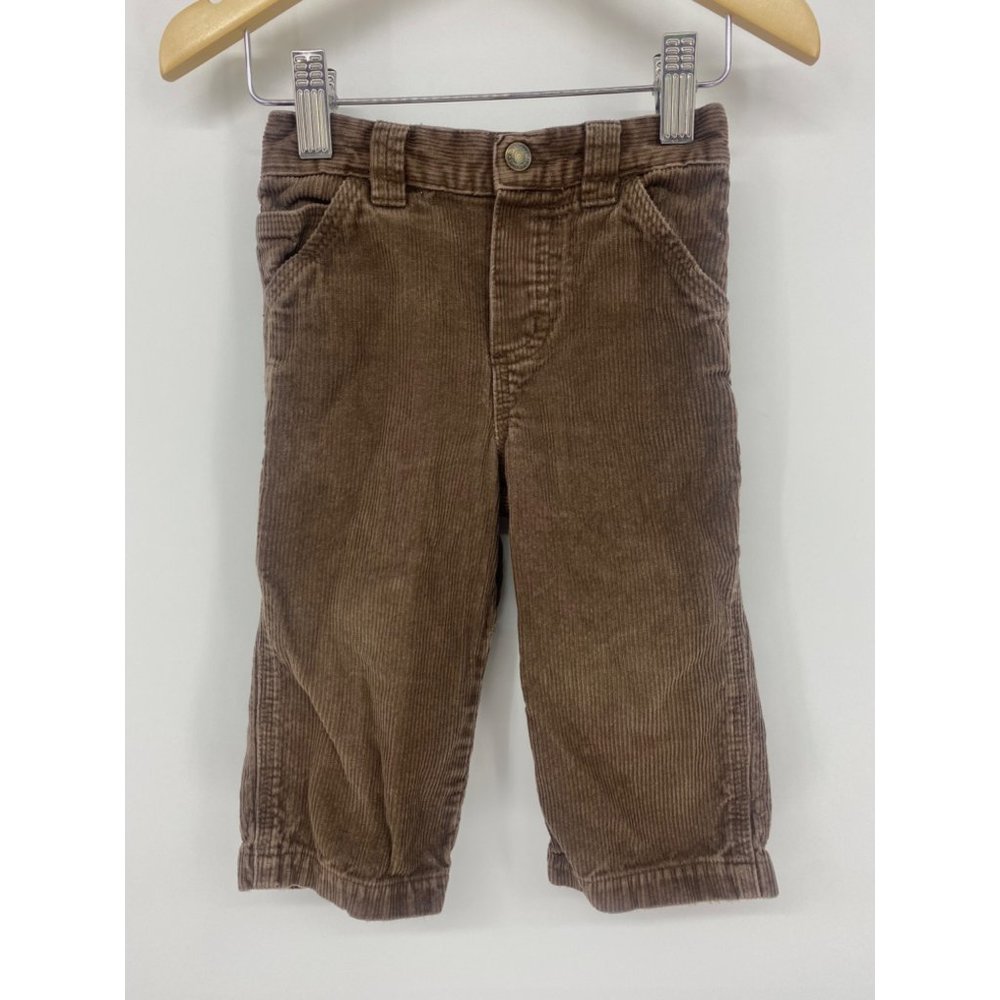 Greendog brown corduroy carpenter pants size 18 months 100% cotton